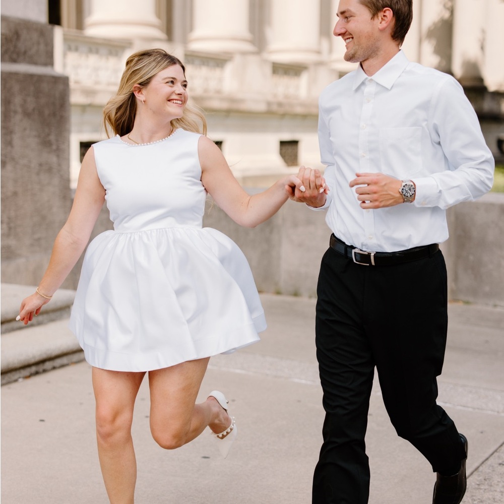 Custom white dress